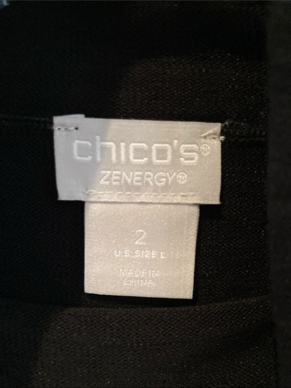 NWT Chico's Black Sleeveless Turtleneck Tank - Picture 4 of 5